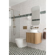 Samira Cream & Green Marble Mosaic Tile